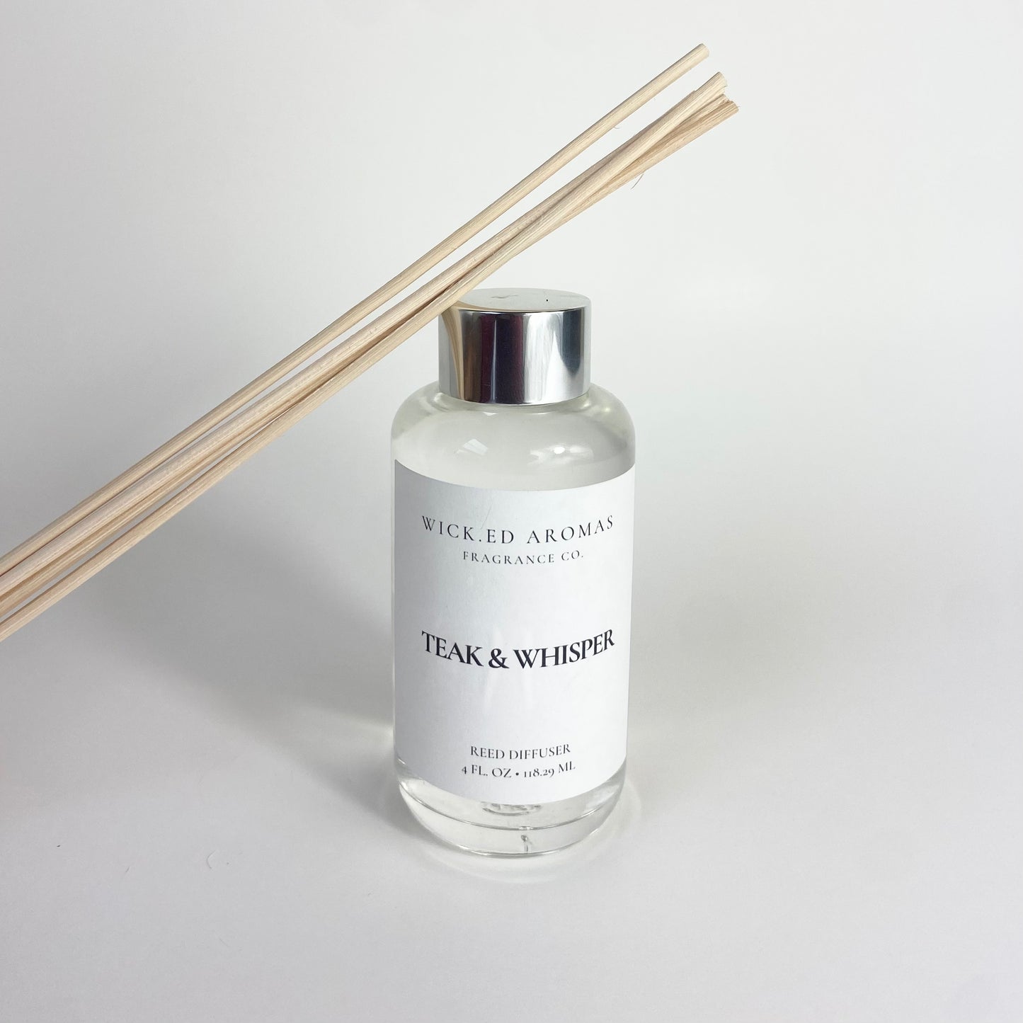 Teak & Whisper Reed Diffuser - Wick.ed Aromas