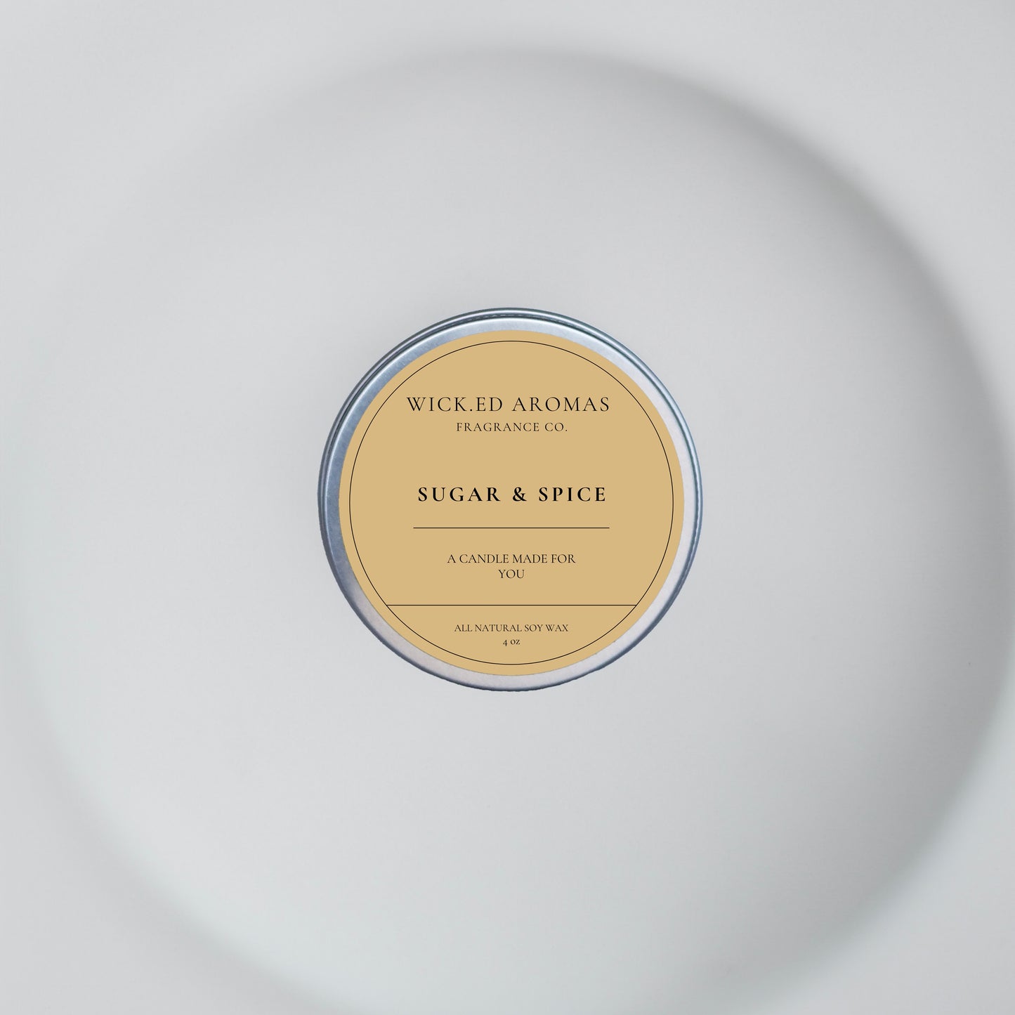 Sugar & Spice Travel Tin - Wick.ed Aromas
