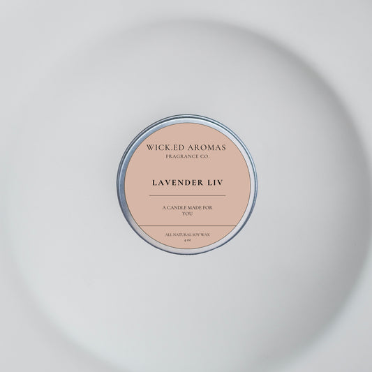 Lavender Liv Travel Tin - Wick.ed Aromas