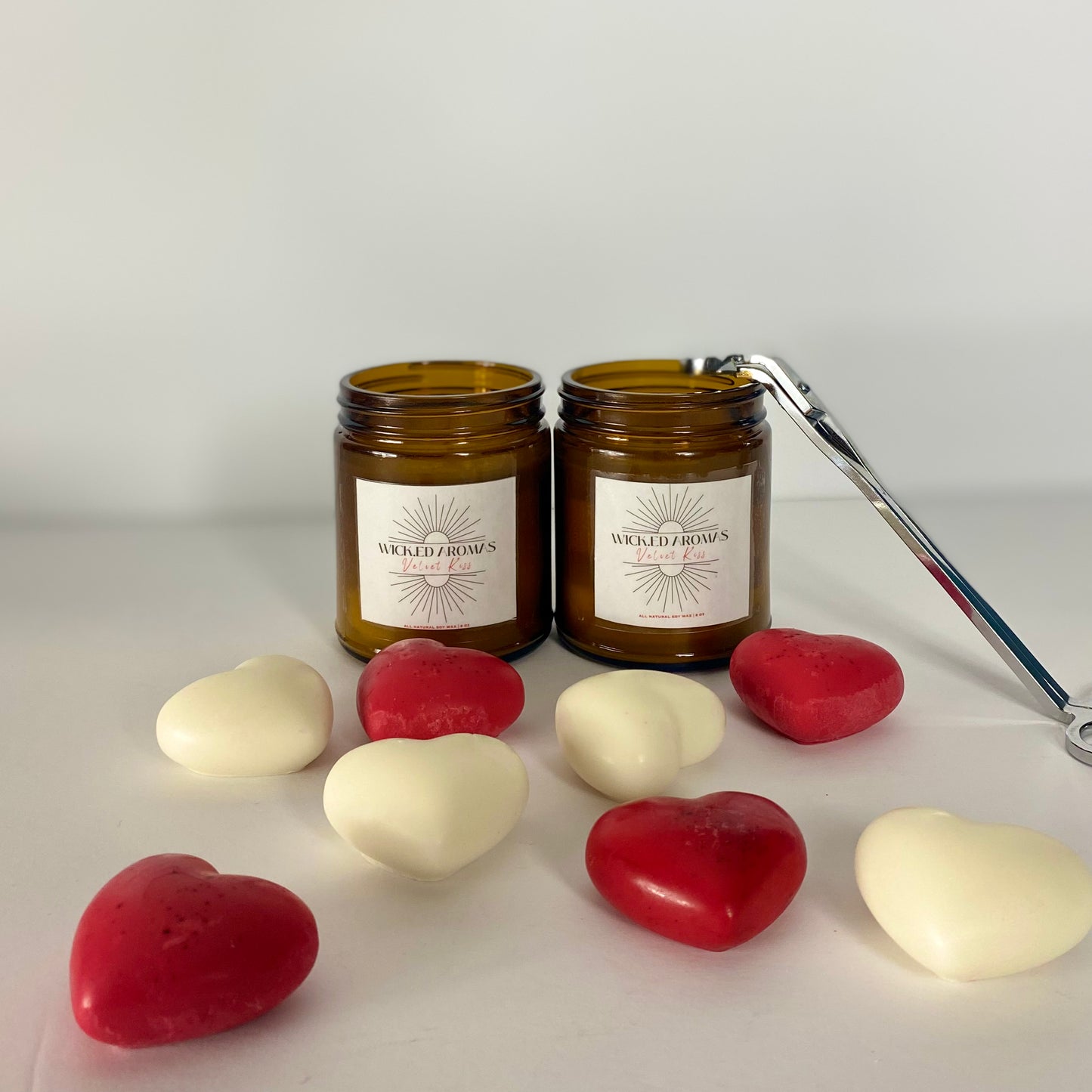 Romance Candle + Heart Wax Melt Gift Set - Wick.ed Aromas