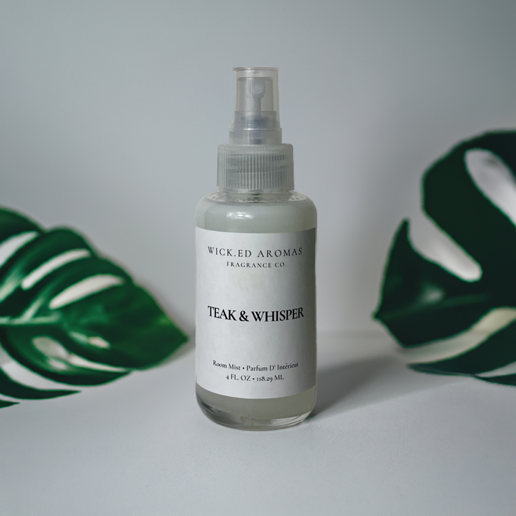 Teak & Whisper Room Spray - Wick.ed Aromas