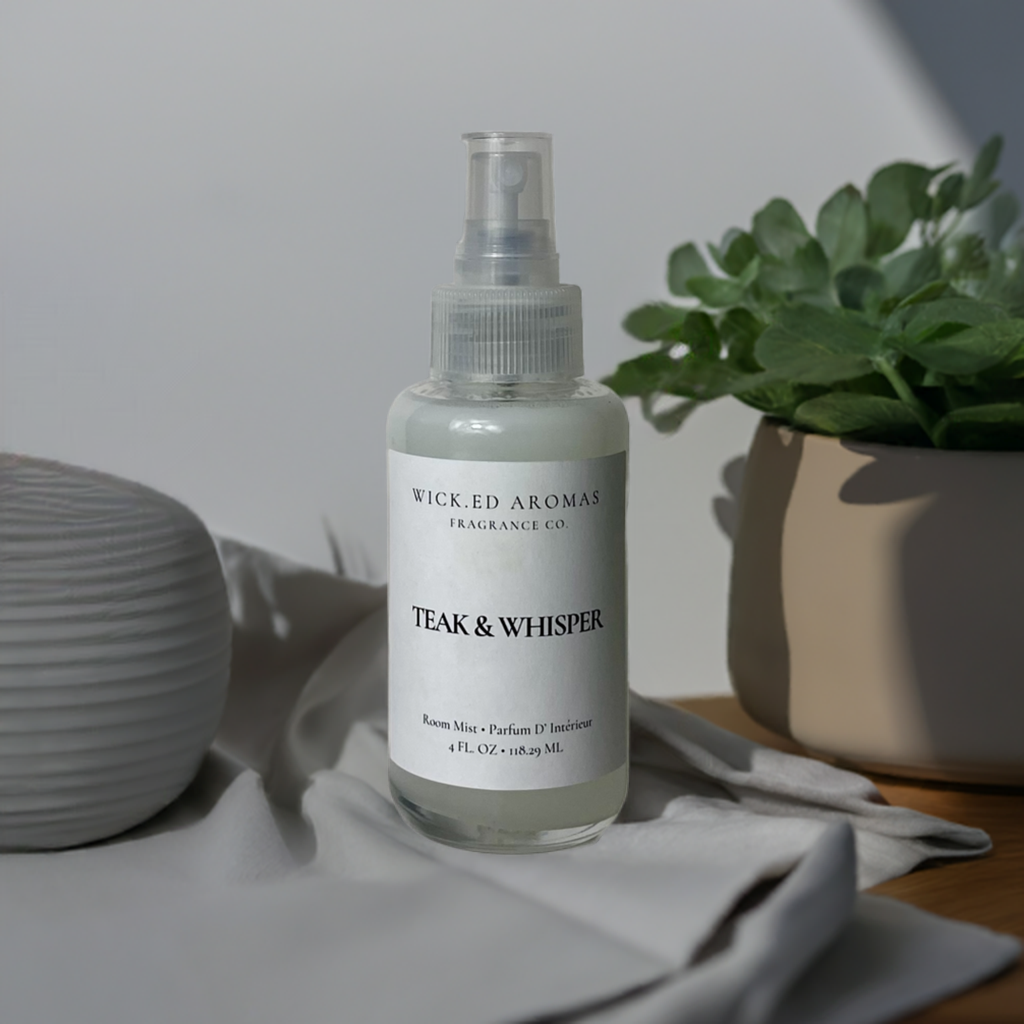 Teak & Whisper Room Spray - Wick.ed Aromas