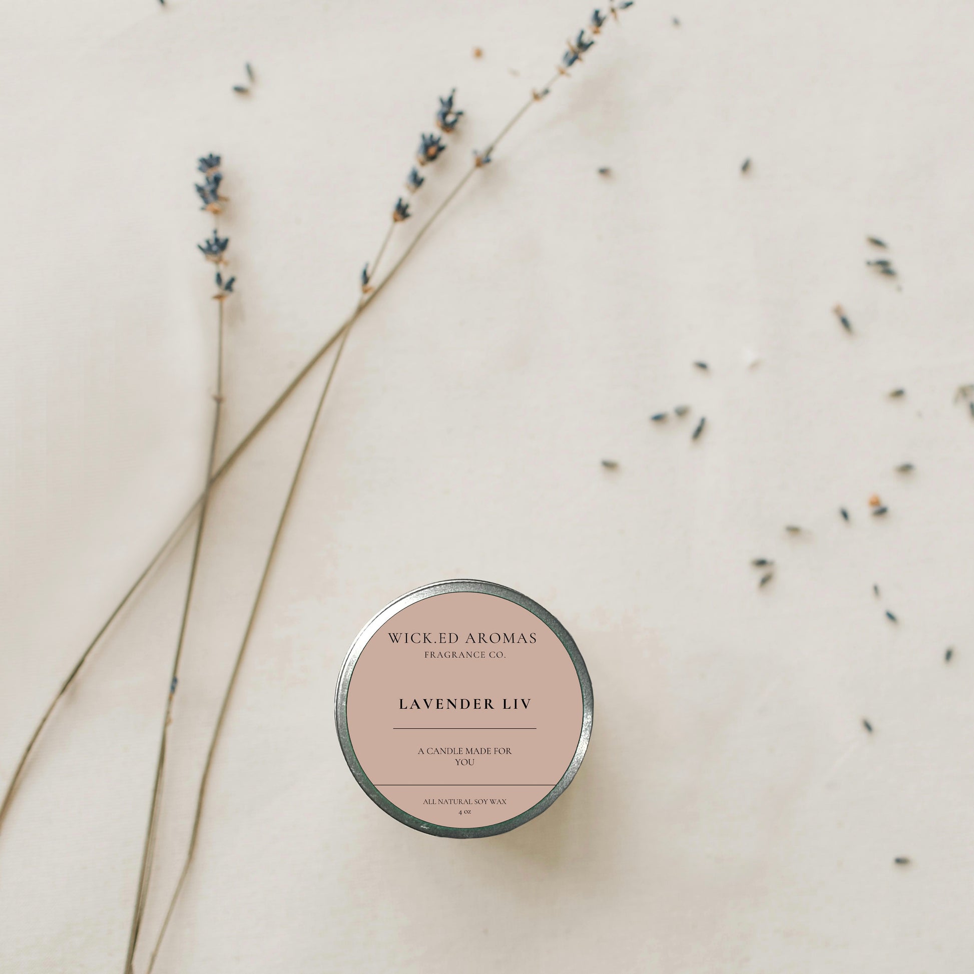Lavender Liv Travel Tin - Wick.ed Aromas