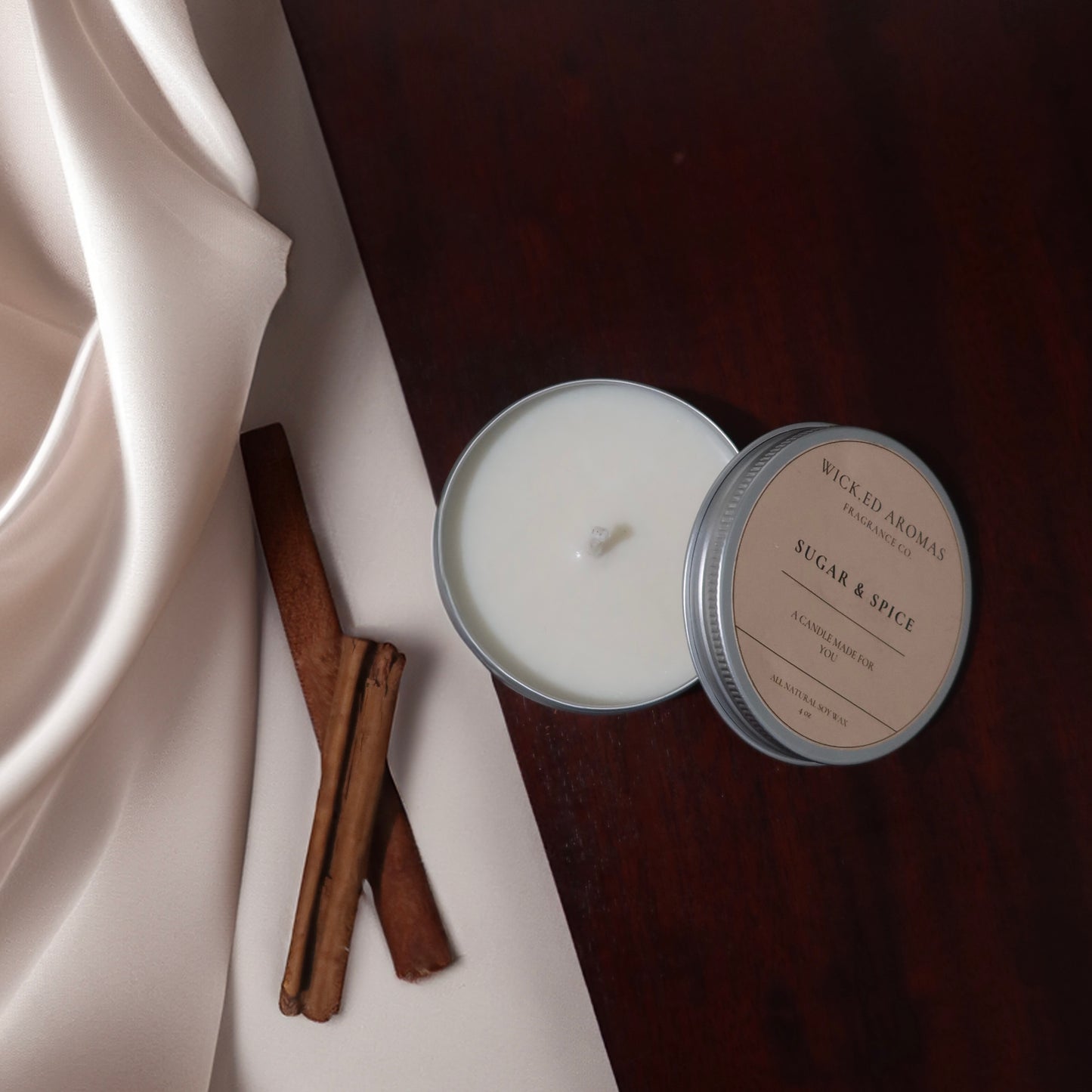 Sugar & Spice Travel Tin - Wick.ed Aromas