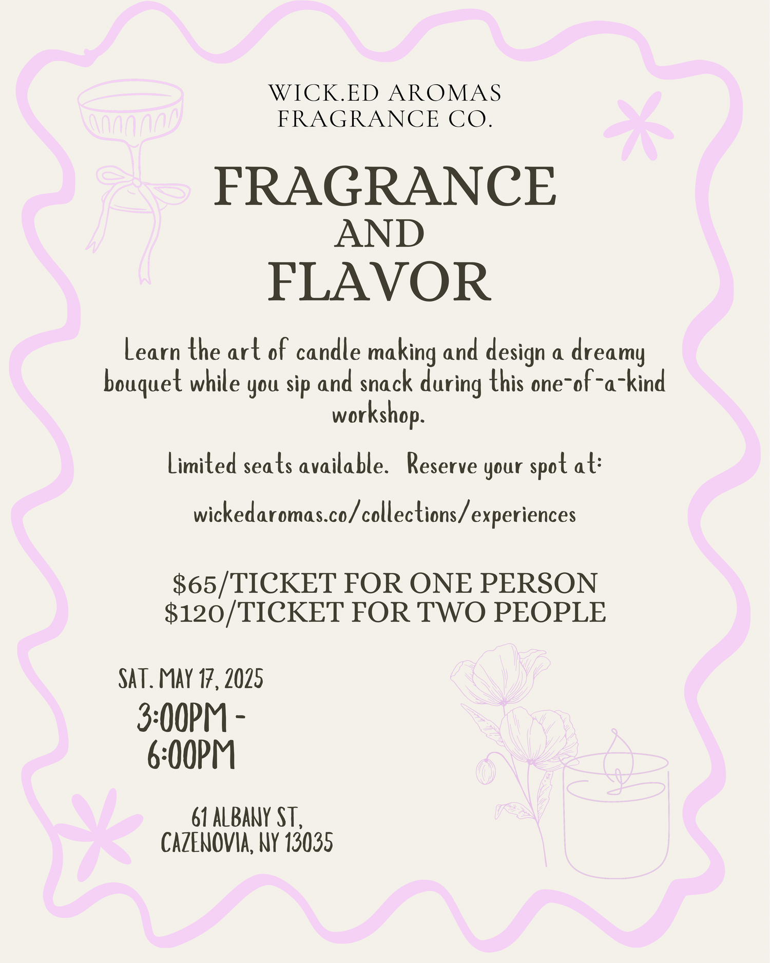 Fragrance and Flavor - Wick.ed Aromas