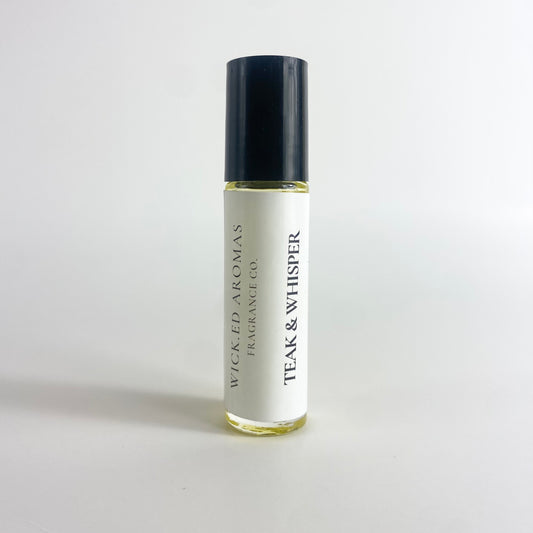 Teak & Whisper Roller Perfume - Wick.ed Aromas