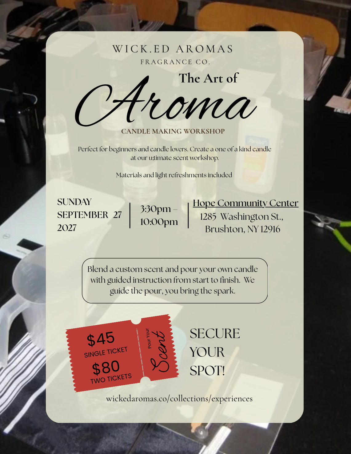 The Art of Aroma: Candle Making Workshop