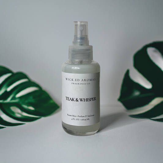 Teak & Whisper Room Spray - Wick.ed Aromas